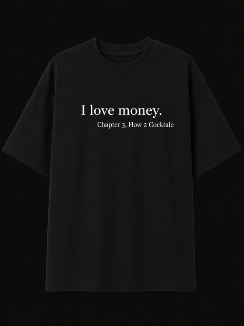 “I love money” Oversized Tee